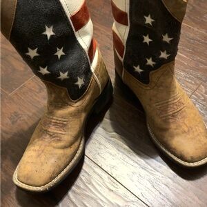 Old West American Flag Cowboy Boots